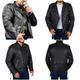 Illustration for article titled WWE Wrestler Triple H Black Leather Motorcycle Jacket - For Men